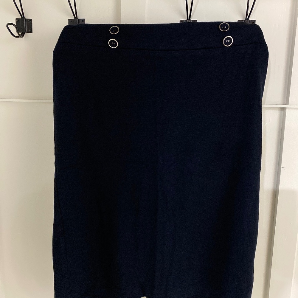 Jules and Leopold navy business skirt NWOT